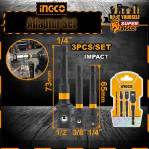 INGCO 3 Pcs Impact Socket Adaptor AMN365A01