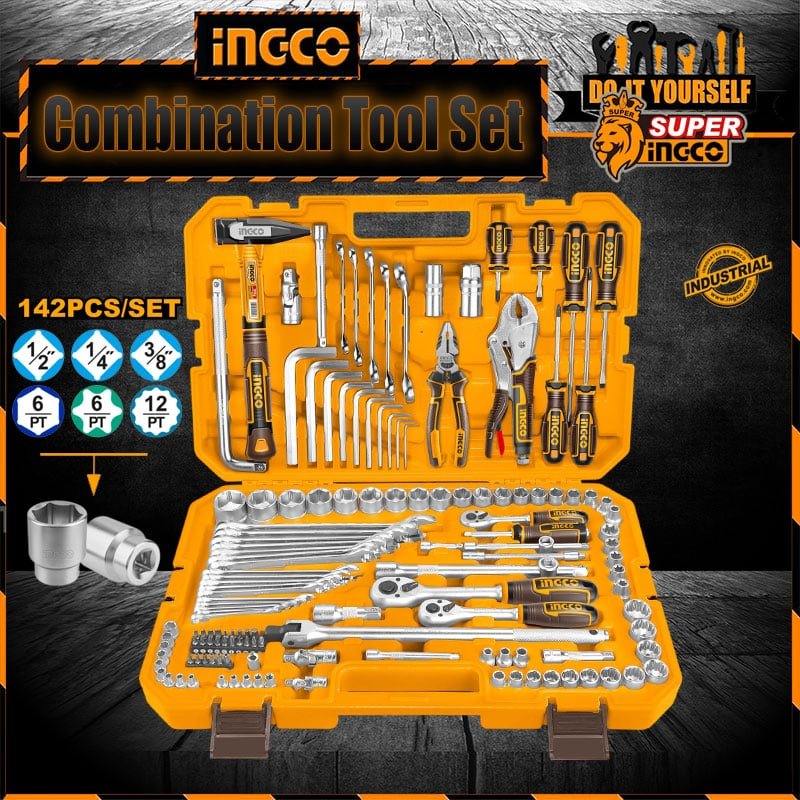 142 Pcs Combination Tools Set HKTHP21421