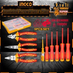 INGCO 9 Pcs 1000V Insulated Hand Tool Set HKTV01H091