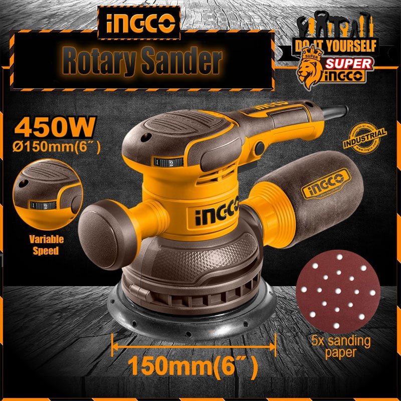 Ingco Rotary Sander 450W RS4516 Industrial