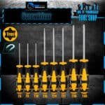 8 Pcs Trox Screwdriver Set T40, T30, T27, T20, T15, T10, T8, T6