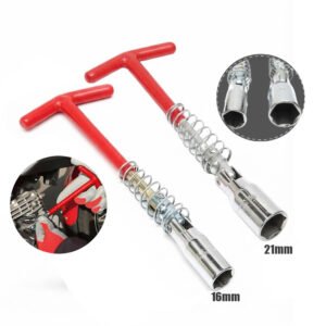 Spark Plug Wrench Spanner Socket T Handle Removal Installer Tool GripWell 16 - 21 mm