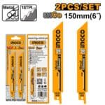 Ingco 2 Pcs Sabre Reciprocating Saw Blade SSB922EF