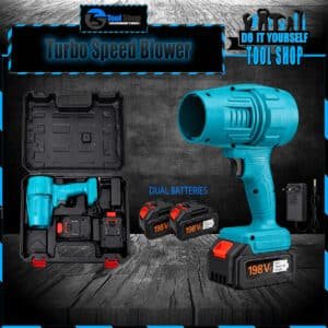 Cordless Super Star High Speed Blower, leaf, car, garden, lawn, Etc Lithium-Ion 2x Batteries