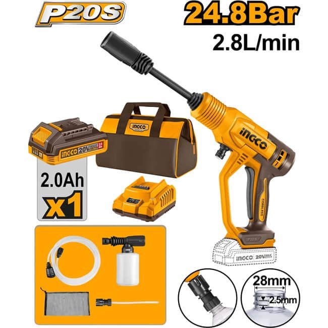 ingco pressure washer rechargeable